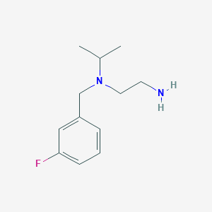 molecular formula C12H19FN2 B7866158 N1-(3-fluorobenzyl)-N1-isopropylethane-1,2-diamine 