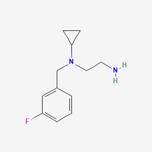 molecular formula C12H17FN2 B7866173 N*1*-Cyclopropyl-N*1*-(3-fluoro-benzyl)-ethane-1,2-diamine 