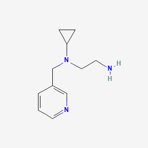 molecular formula C11H17N3 B7866181 N*1*-Cyclopropyl-N*1*-pyridin-3-ylmethyl-ethane-1,2-diamine 