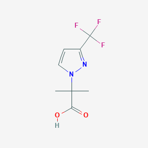 2-Methyl-2-(3-(trifluoromethyl)-1H-pyrazol-1-yl)propanoic acid