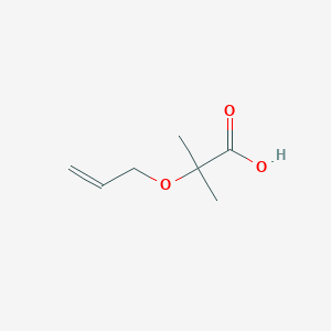 molecular formula C7H12O3 B7866201 2-Allyloxy-2-methyl-propanoic acid 