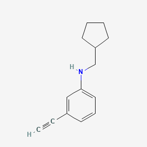 N-(cyclopentylmethyl)-3-ethynylaniline