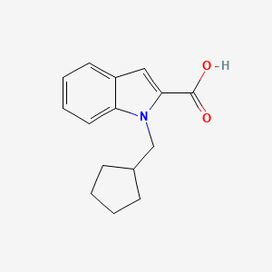 1-(Cyclopentylmethyl)-1H-indole-2-carboxylic acid