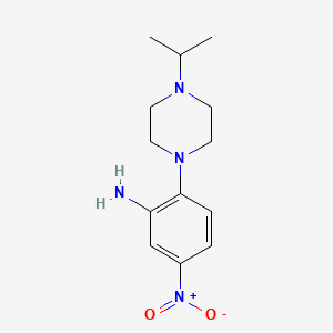 molecular formula C13H20N4O2 B7866292 2-(4-Isopropylpiperazin-1-yl)-5-nitroaniline 
