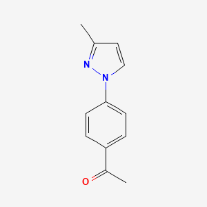 1-[4-(3-Methyl-1H-pyrazol-1-yl)phenyl]ethan-1-one