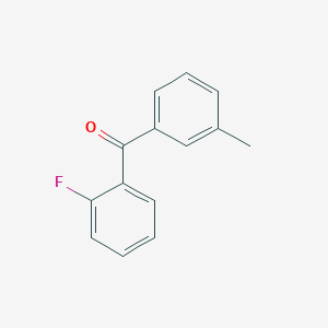 molecular formula C14H11FO B7866355 (2-Fluoro-phenyl)-m-tolyl-methanone 
