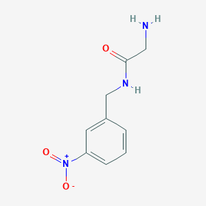molecular formula C9H11N3O3 B7866399 2-Amino-N-(3-nitro-benzyl)-acetamide 