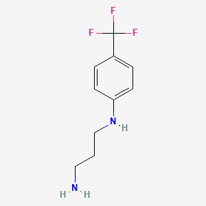molecular formula C10H13F3N2 B7866400 N1-[4-(Trifluoromethyl)phenyl]-1,3-propanediamine 