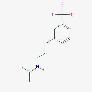 molecular formula C13H18F3N B7866407 (Propan-2-yl)({3-[3-(trifluoromethyl)phenyl]propyl})amine 