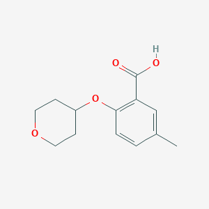 5-Methyl-2-(oxan-4-yloxy)benzoic acid