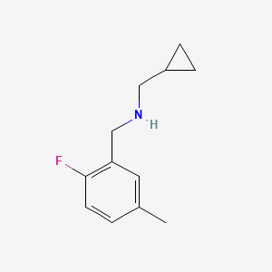molecular formula C12H16FN B7866431 (Cyclopropylmethyl)[(2-fluoro-5-methylphenyl)methyl]amine 