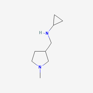 molecular formula C9H18N2 B7866437 Cyclopropyl-(1-methyl-pyrrolidin-3-ylmethyl)-amine 