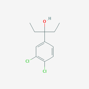 molecular formula C11H14Cl2O B7866448 3-(3,4-Dichlorophenyl)-3-pentanol 