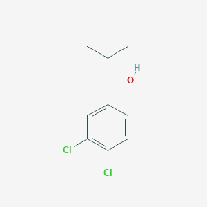 molecular formula C11H14Cl2O B7866456 2-(3,4-Dichlorophenyl)-3-methyl-butan-2-ol 
