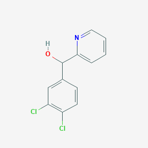 molecular formula C12H9Cl2NO B7866480 (3,4-Dichlorophenyl)(pyridin-2-yl)methanol 