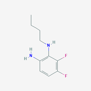 molecular formula C10H14F2N2 B7866485 1-N-Butyl-5,6-difluorobenzene-1,2-diamine 