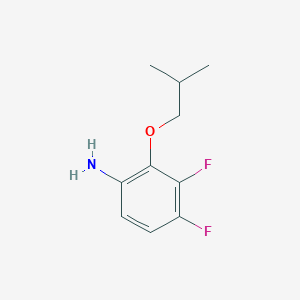 molecular formula C10H13F2NO B7866496 3,4-Difluoro-2-isobutoxyaniline 