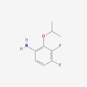 molecular formula C9H11F2NO B7866502 3,4-Difluoro-2-(propan-2-yloxy)aniline 