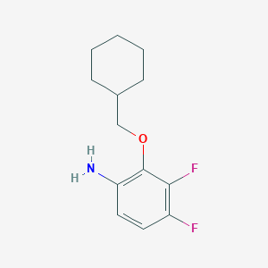 molecular formula C13H17F2NO B7866512 2-(Cyclohexylmethoxy)-3,4-difluoroaniline 