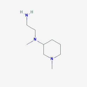 molecular formula C9H21N3 B7866527 N1-methyl-N1-(1-methylpiperidin-3-yl)ethane-1,2-diamine 