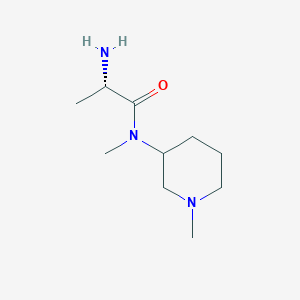 molecular formula C10H21N3O B7866532 (S)-2-Amino-N-methyl-N-(1-methyl-piperidin-3-yl)-propionamide 