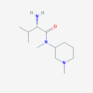 molecular formula C12H25N3O B7866540 (S)-2-Amino-3,N-dimethyl-N-(1-methyl-piperidin-3-yl)-butyramide 