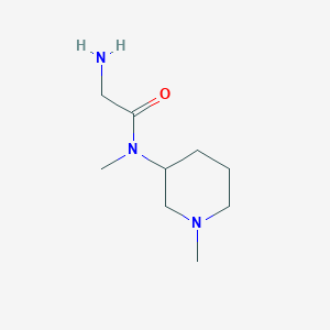 molecular formula C9H19N3O B7866548 2-Amino-N-methyl-N-(1-methyl-piperidin-3-yl)-acetamide 