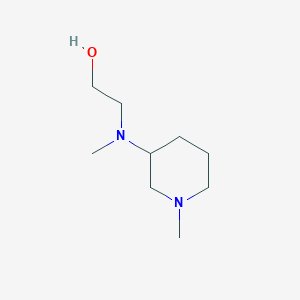 molecular formula C9H20N2O B7866552 2-[Methyl-(1-methyl-piperidin-3-yl)-amino]-ethanol 