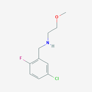 molecular formula C10H13ClFNO B7866554 N-(5-Chloro-2-fluorobenzyl)-2-methoxyethanamine 