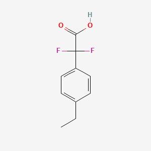 molecular formula C10H10F2O2 B7866565 2-(4-Ethylphenyl)-2,2-difluoroacetic acid 
