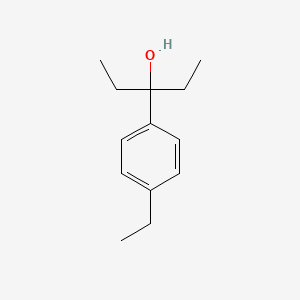 molecular formula C13H20O B7866567 3-(4-Ethylphenyl)-3-pentanol 