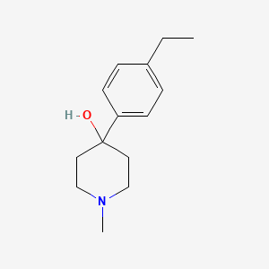 molecular formula C14H21NO B7866575 4-(4-Ethylphenyl)-4-hydroxy-1-methylpiperidine 
