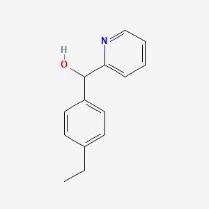 molecular formula C14H15NO B7866582 4-Ethylphenyl-(2-pyridyl)methanol 