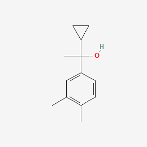 molecular formula C13H18O B7866637 1-Cyclopropyl-1-(3,4-dimethylphenyl)ethanol 