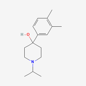 molecular formula C16H25NO B7866643 4-(3,4-Dimethylphenyl)-4-hydroxy-1-iso-propylpiperidine 