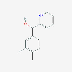 molecular formula C14H15NO B7866649 (3,4-Dimethylphenyl)(pyridin-2-yl)methanol 