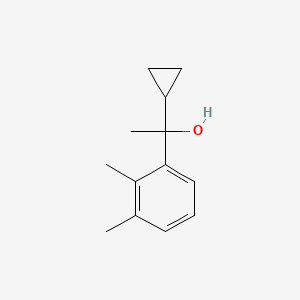molecular formula C13H18O B7866664 1-(2,3-Dimethylphenyl)-1-cyclopropyl ethanol 