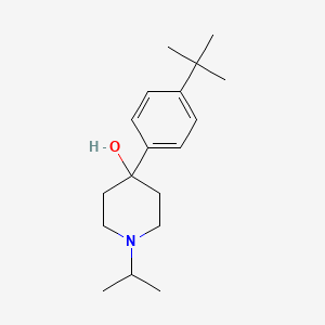 molecular formula C18H29NO B7866697 4-(4-Tert-butylphenyl)-4-hydroxy-1-iso-propylpiperidine CAS No. 1198287-28-3