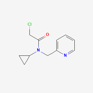 molecular formula C11H13ClN2O B7866717 2-Chloro-N-cyclopropyl-N-pyridin-2-ylmethyl-acetamide 
