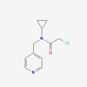 molecular formula C11H13ClN2O B7866724 2-Chloro-N-cyclopropyl-N-pyridin-4-ylmethyl-acetamide 