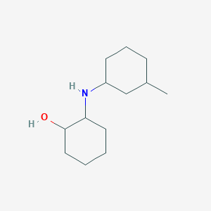 molecular formula C13H25NO B7866734 2-[(3-Methylcyclohexyl)amino]cyclohexan-1-ol 