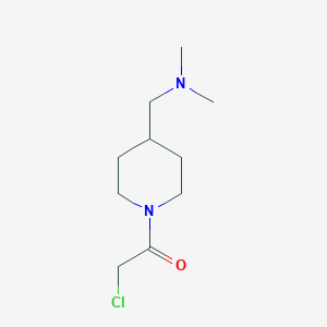 molecular formula C10H19ClN2O B7866754 2-Chloro-1-(4-dimethylaminomethyl-piperidin-1-yl)-ethanone 