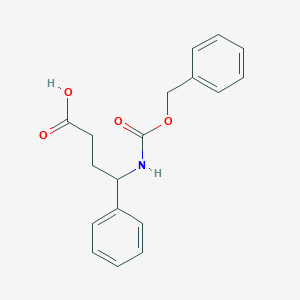 molecular formula C18H19NO4 B7866768 4-{[(Benzyloxy)carbonyl]amino}-4-phenylbutanoic acid 