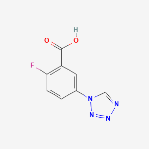 2-Fluoro-5-(tetrazol-1-yl)benzoic acid