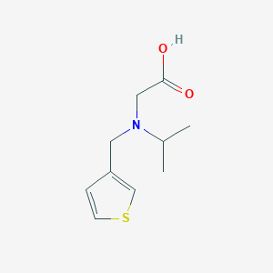 molecular formula C10H15NO2S B7866776 (Isopropyl-thiophen-3-ylmethyl-amino)-acetic acid 