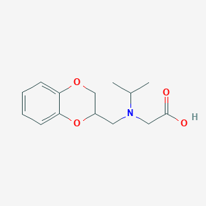 molecular formula C14H19NO4 B7866857 [(2,3-Dihydro-benzo[1,4]dioxin-2-ylmethyl)-isopropyl-amino]-acetic acid 