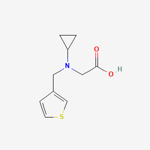molecular formula C10H13NO2S B7866862 (Cyclopropyl-thiophen-3-ylmethyl-amino)-acetic acid 