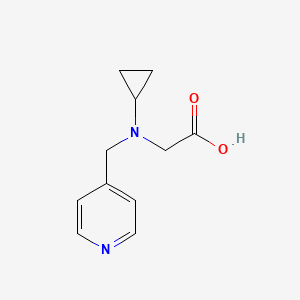 molecular formula C11H14N2O2 B7866864 (Cyclopropyl-pyridin-4-ylmethyl-amino)-acetic acid 