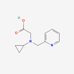 molecular formula C11H14N2O2 B7866870 (Cyclopropyl-pyridin-2-ylmethyl-amino)-acetic acid 
