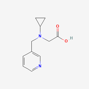 molecular formula C11H14N2O2 B7866872 (Cyclopropyl-pyridin-3-ylmethyl-amino)-acetic acid 